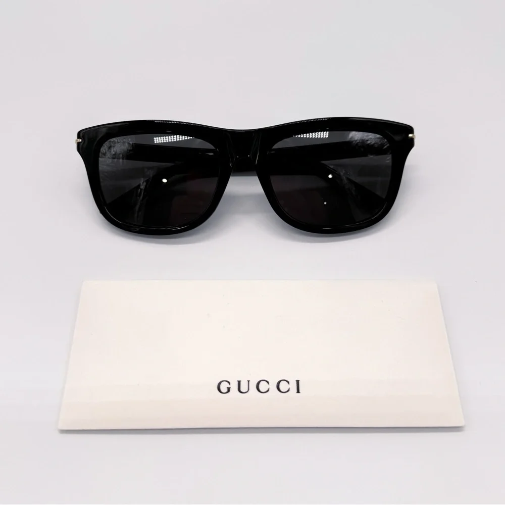 NEW GUCCI GG1444S 001 SQUARE BLACK GREY MEN SUNGLASSES GUCCI